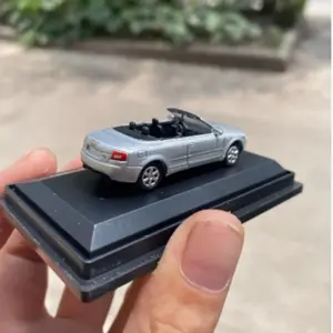 Audi A4 Cabriolet Model 1:87 Scale Silver Finish 6 S18b2d7d9b3c94d03846729281964d1a8A