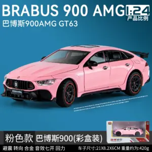 Black 1:24 Scale AMG GT63 Metal Model Car 15 S18bbceb887d74e50b702cd6a6da790f83