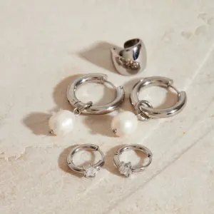 Minimalist Stainless Steel Pearl Earrings JDE201584-S 14 S18c158a099944628bcc324d01b1631a0U