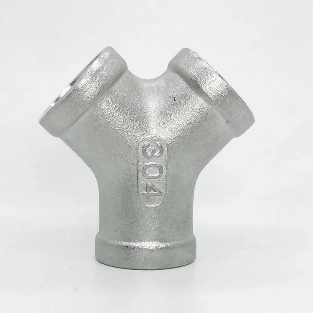 304 Stainless Steel Y-Shaped Plumbing Fitting 4 304 Stainless Steel Y-Shaped Plumbing Fitting - Image 4