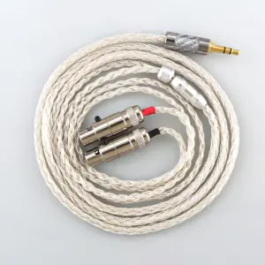 High-Quality 16-Core OCC Silver Headphone Cable 6 S18c6752114fd4641a7ff63cce027b04ey