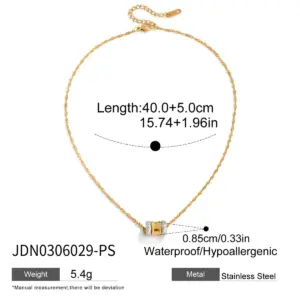 Stainless Steel Layered Pendant Necklace for Women 15 S18c837de2e274608b5d0e0fd7944cb5av