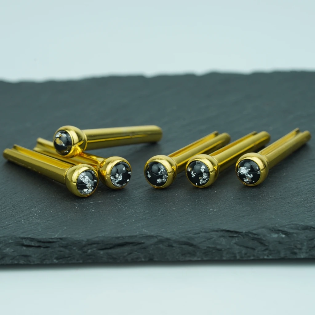 Copper Acoustic Guitar Bridge Pins Set 6 Copper Acoustic Guitar Bridge Pins Set - Image 6