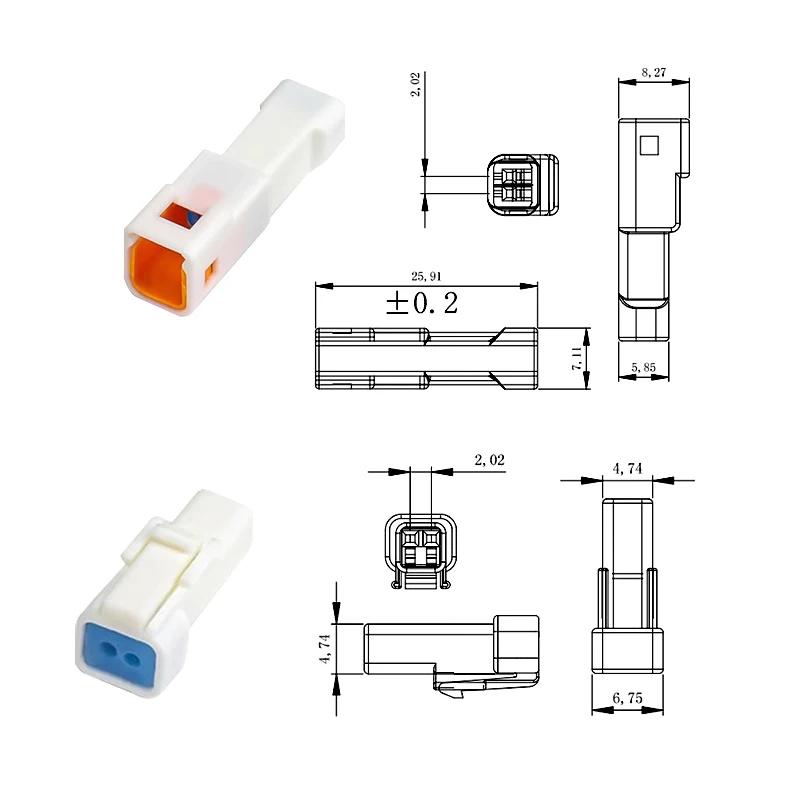 Waterproof Electrical Connectors Set 2P-8P 2 Waterproof Electrical Connectors Set 2P-8P - Image 2