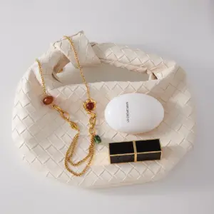 Vintage-Style Stainless Steel Necklace with Gemstones 12 S18f4f8976f49483181623487cc687161z