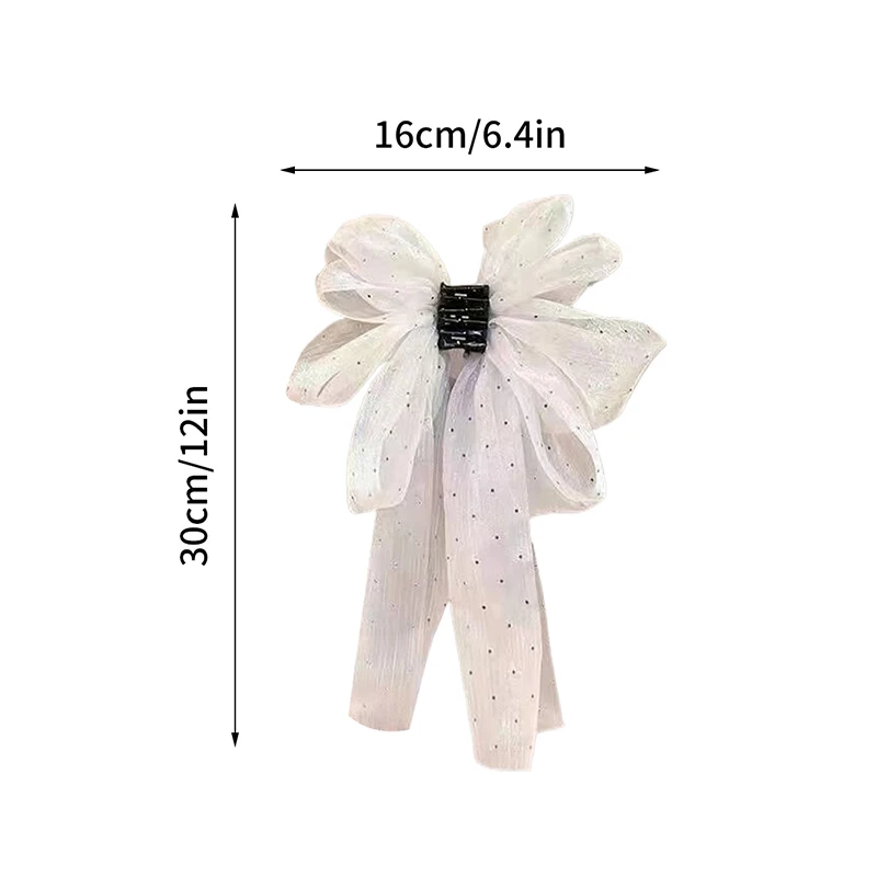 Large Mesh Bow Hair Clip for Women 6 Large Mesh Bow Hair Clip for Women - Image 6