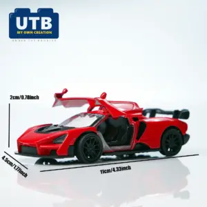 Red 1:43 Die-Cast Racing Car Model 11 S18fe06810947405d82308b81bfa88a08d