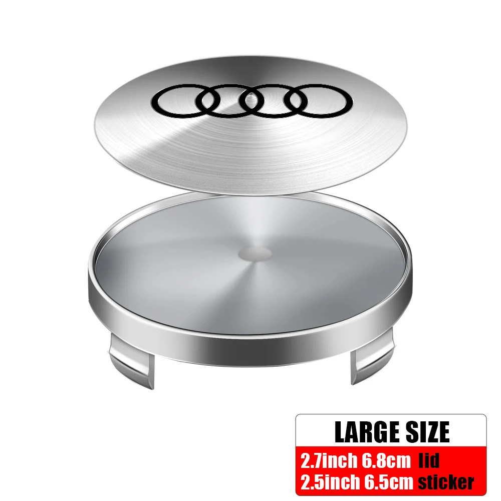 Aluminum Hub Cap and Sticker Set for Vehicles 8 Aluminum Hub Cap and Sticker Set for Vehicles - Image 8