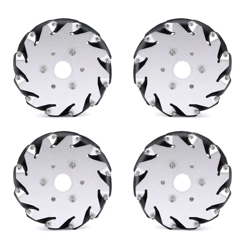 Omnidirectional Robot Wheel Set with Aluminum Hubs 5 Omnidirectional Robot Wheel Set with Aluminum Hubs - Image 5
