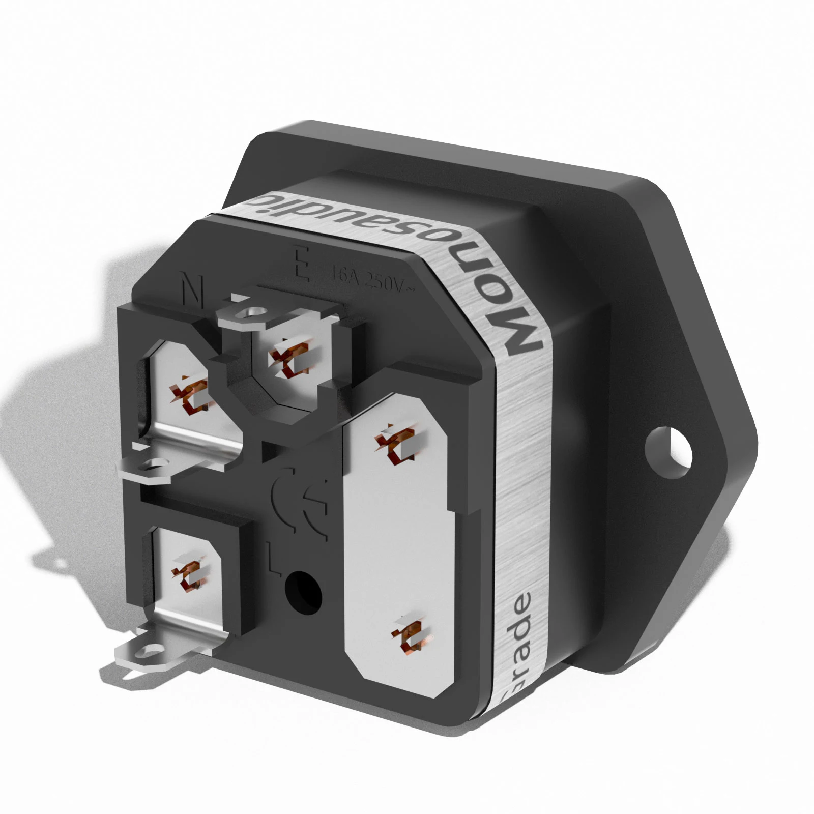 IEC C14 Socket IF76G/R with Pure Copper Contacts 3 IEC C14 Socket IF76G/R with Pure Copper Contacts - Image 3