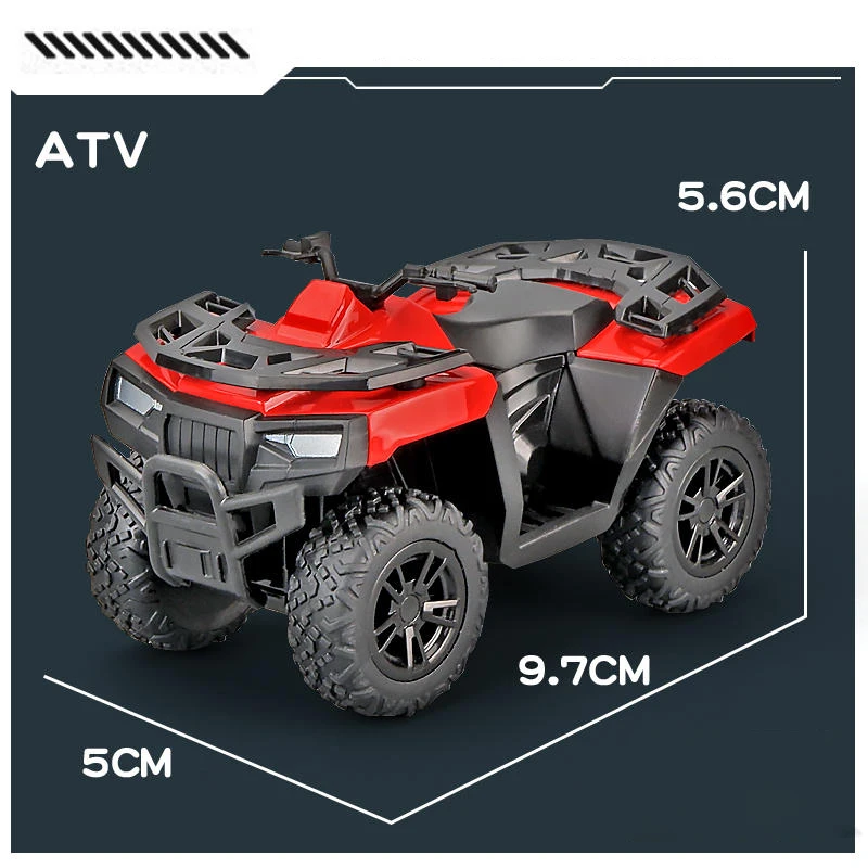 1:36 Alloy Off-Road ATV Miniature Model 6 1:36 Alloy Off-Road ATV Miniature Model - Image 6