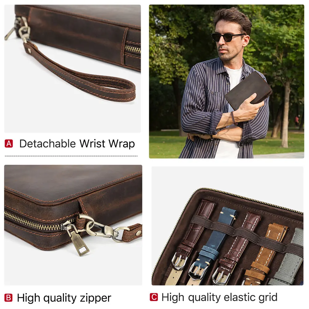 Genuine Leather Watch Strap Storage Box 6 Genuine Leather Watch Strap Storage Box - Image 6