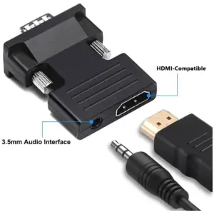 HDMI to VGA Converter Adapter with Audio 9 S195d62fea0e64c778992937c5c414300w