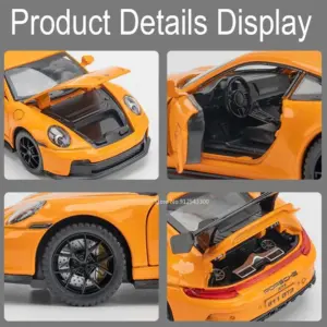 1/32 Porsche 911 GT3 Metal Model with Light 11 S1965aabdd15c4d45a973caae6a6f4d76C