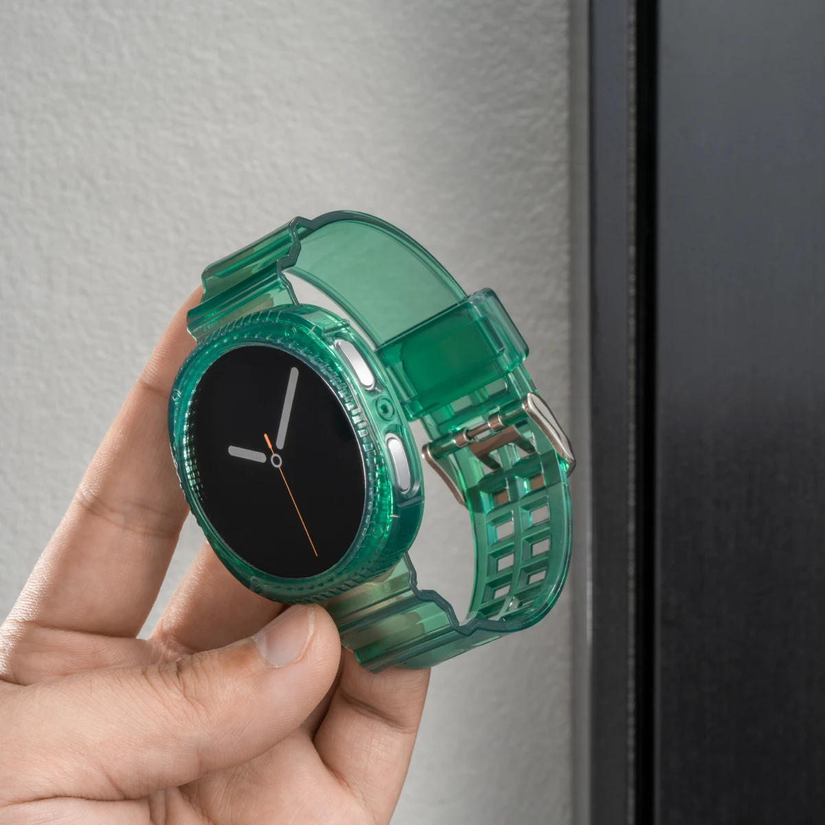 Transparent Silicone Case and Strap for Samsung Galaxy Watch 8 10 Transparent Silicone Case and Strap for Samsung Galaxy Watch 8 - Image 10