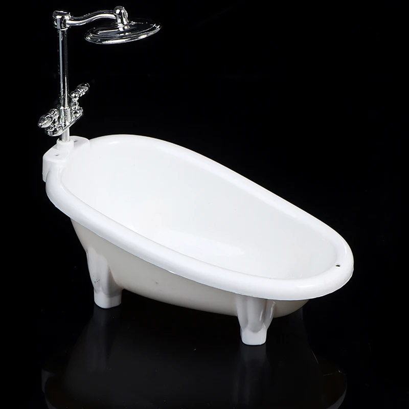 Miniature Dollhouse White Bathtub 16cm 2 Miniature Dollhouse White Bathtub 16cm - Image 2