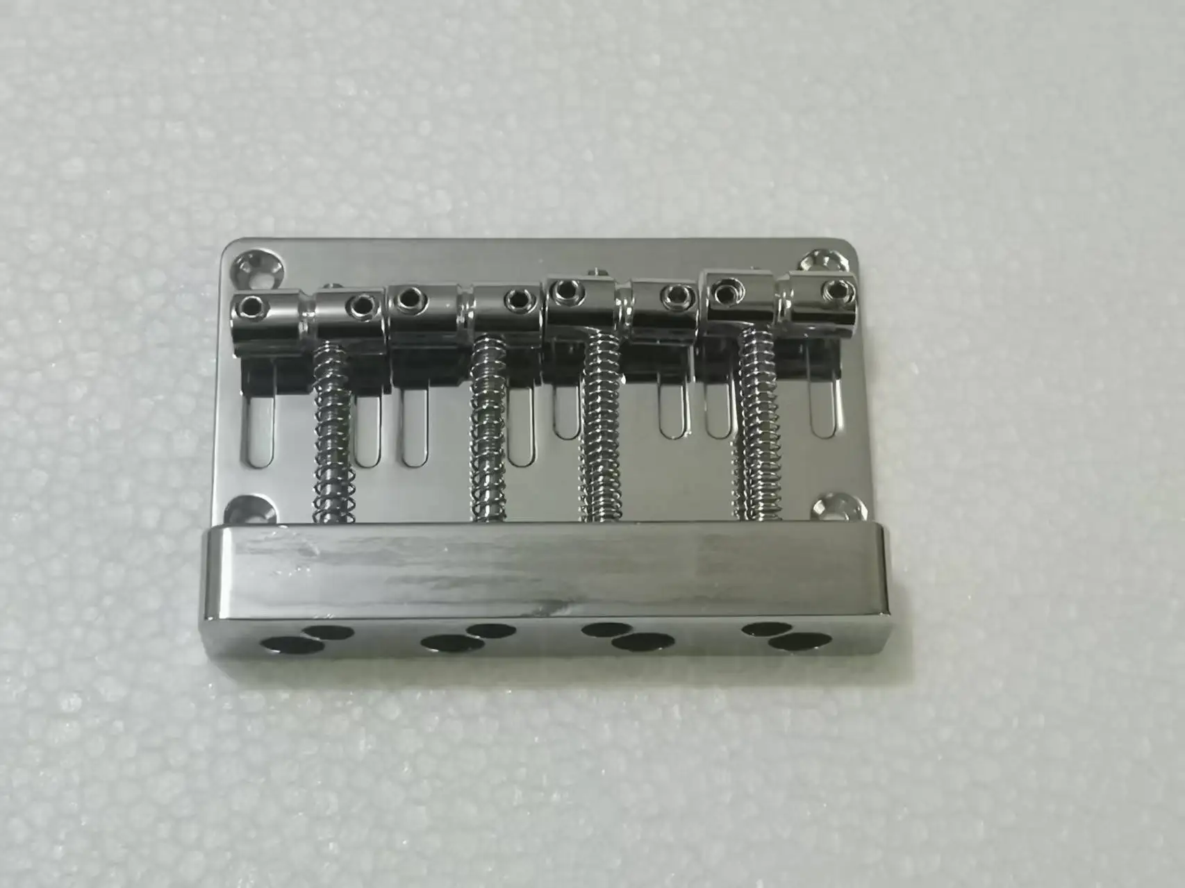 Chrome Vintage Bass Bridge for 4-String Guitars 2 Chrome Vintage Bass Bridge for 4-String Guitars - Image 2