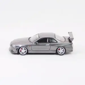 Diecast R34 C-West Sports Car Model 1:64 Scale 10 S19a73a566bc349639e93dc96875ab09dh
