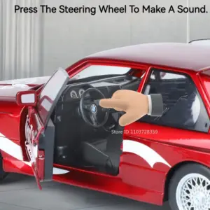 1:24 Scale Diecast Sportscar with Light and Sound 12 S19cf8245f821456d99d36a939d7720150