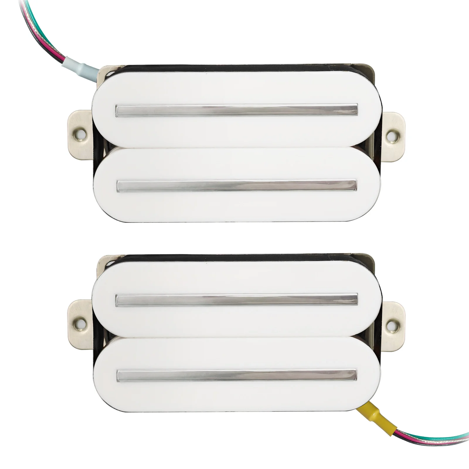 White Dual Blade Humbucker Pickup for Electric Guitars 9 White Dual Blade Humbucker Pickup for Electric Guitars - Image 9