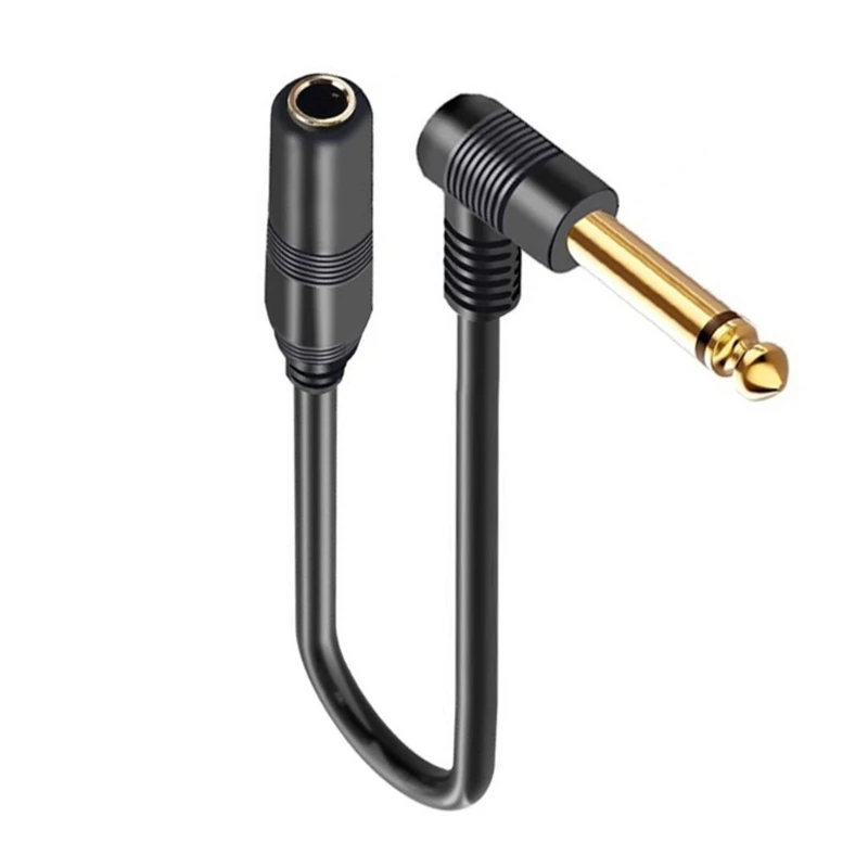 Right-Angle 1/4 Inch Audio Extension Cable 2 Right-Angle 1/4 Inch Audio Extension Cable - Image 2