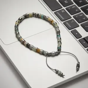 Stainless Steel Beaded Men's Bracelet JDB0111021 11 S1a159f6833514cea8b949f064454ddf85