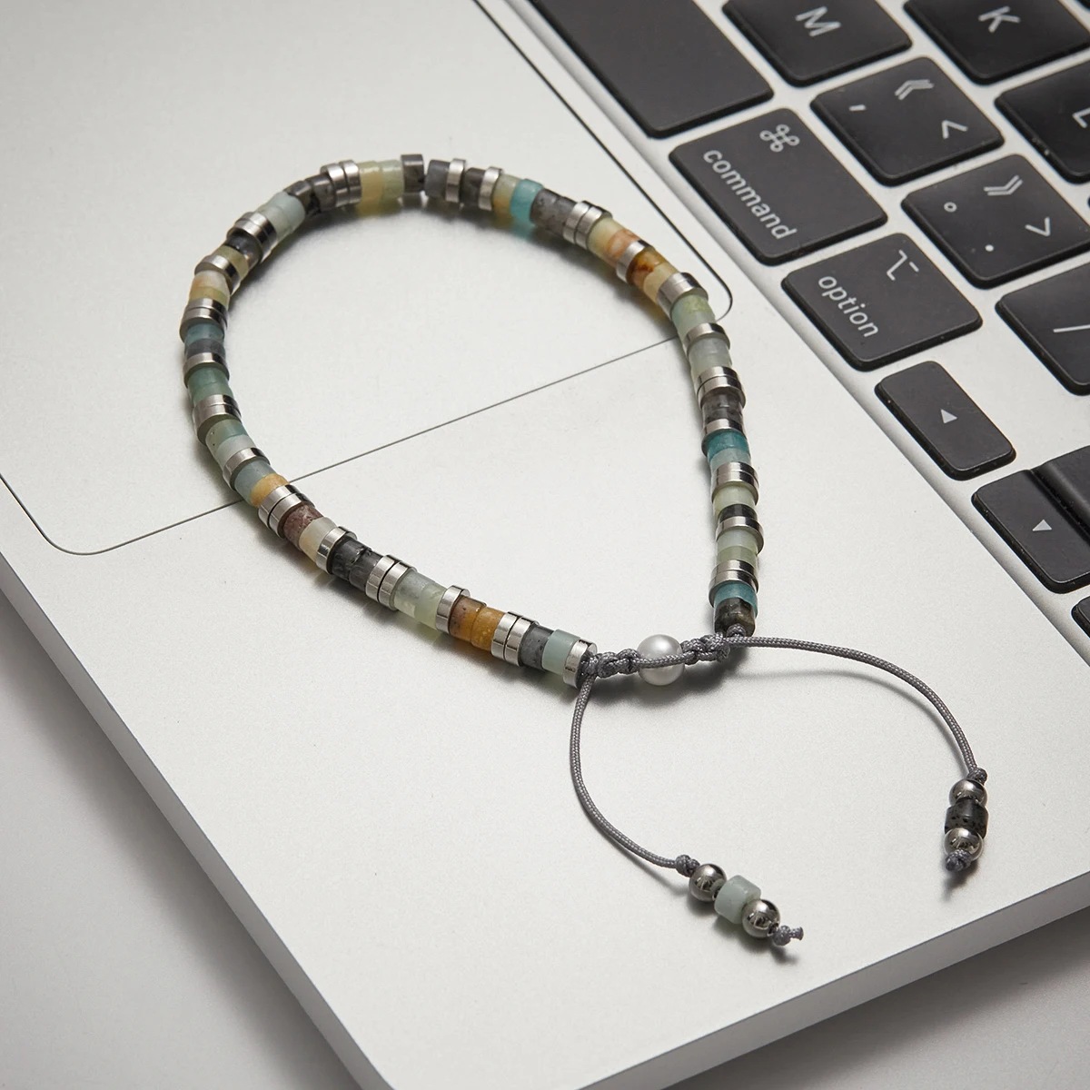 Stainless Steel Beaded Men's Bracelet JDB0111021 5 Stainless Steel Beaded Men's Bracelet JDB0111021 - Image 5