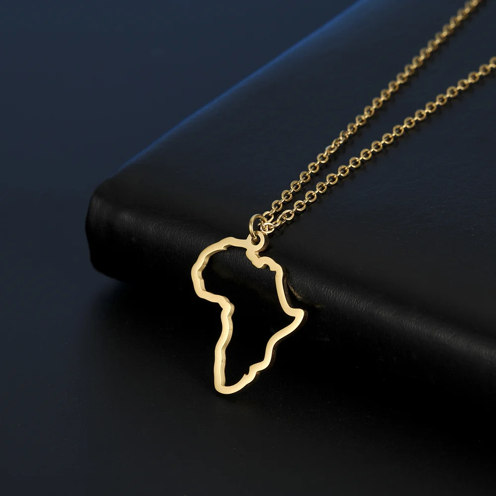 African Map Necklace for Women 3 African Map Necklace for Women - Image 3