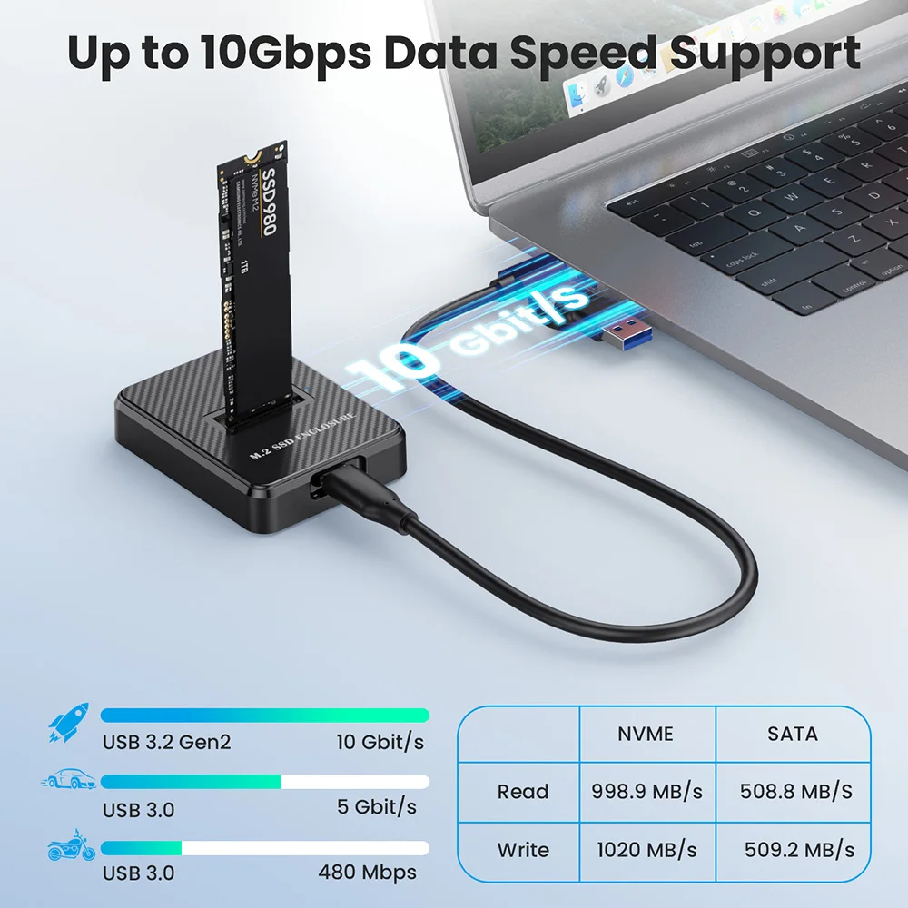 Black M.2 Enclosure for NVMe & SATA SSDs 4 Black M.2 Enclosure for NVMe & SATA SSDs - Image 4