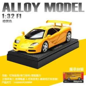 Vibrant Yellow 1:32 Diecast Supercar Model 14 S1a410b4ac72d4e748e106419af4f18d7w