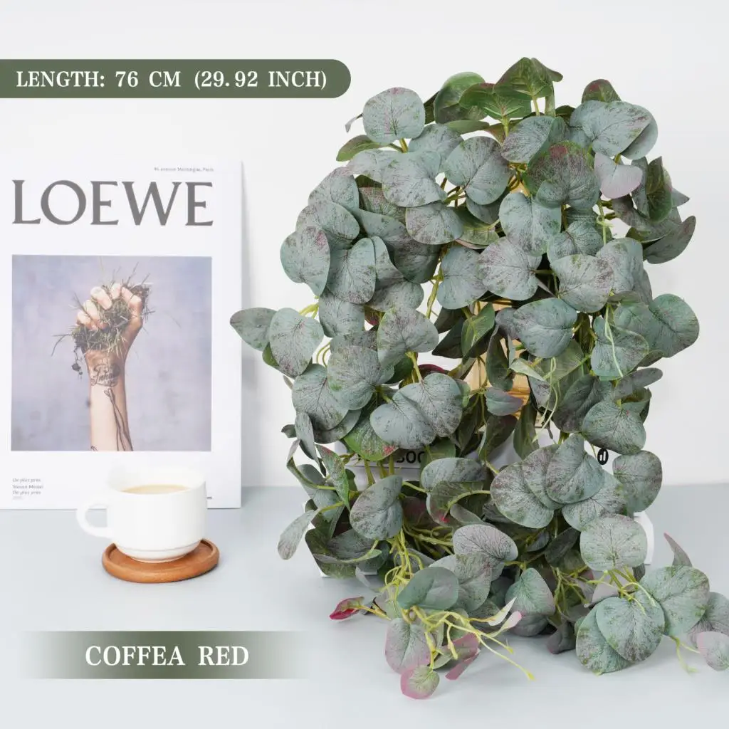 Realistic Artificial Eucalyptus Wall Decor 7 Realistic Artificial Eucalyptus Wall Decor - Image 7