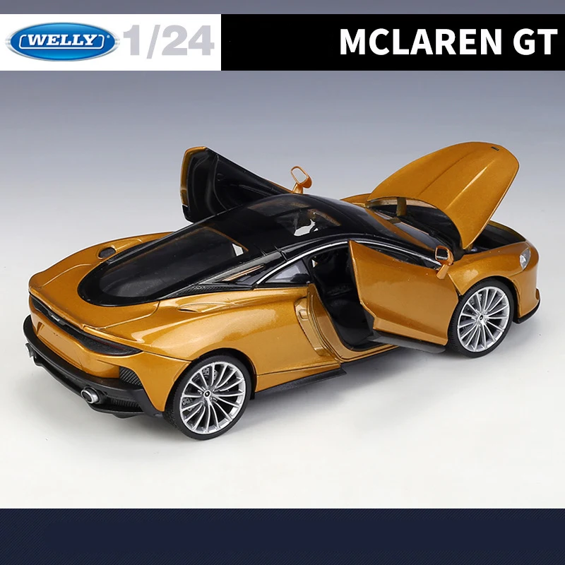 WELLY 1:24 McLaren GT Diecast Model in Metallic Orange 5 WELLY 1:24 McLaren GT Diecast Model in Metallic Orange - Image 5
