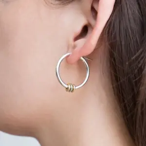 Stainless Steel Gold Hoop Earrings