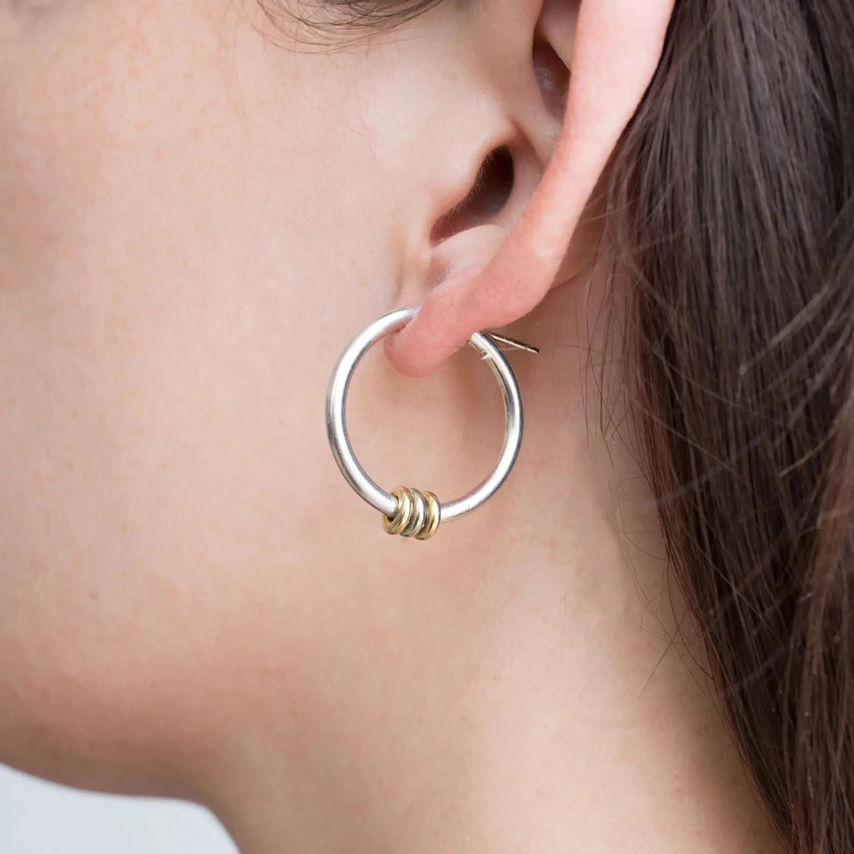 Stainless Steel Gold Hoop Earrings 1 Stainless Steel Gold Hoop Earrings