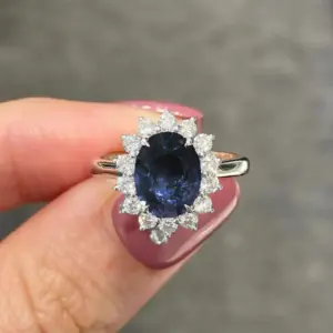 Elegant Silver Ring with Red and Blue Zircon 12 S1ad3ecaa768b4ab0a50396a413dddf87w