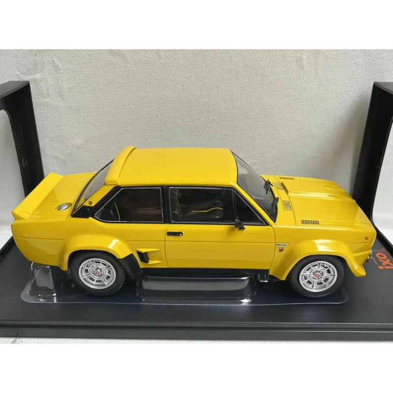 Vibrant Yellow Fiat 131 Abarth 1980 Model 3 Vibrant Yellow Fiat 131 Abarth 1980 Model - Image 3