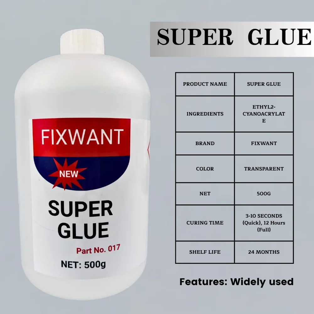 High-Strength Transparent Super Glue 10g–500g 2 High-Strength Transparent Super Glue 10g–500g - Image 2