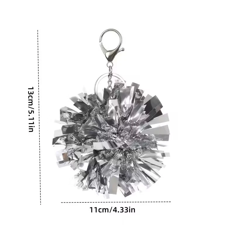 Colorful Cheerleader Keychain with Foil Charm 6 Colorful Cheerleader Keychain with Foil Charm - Image 6