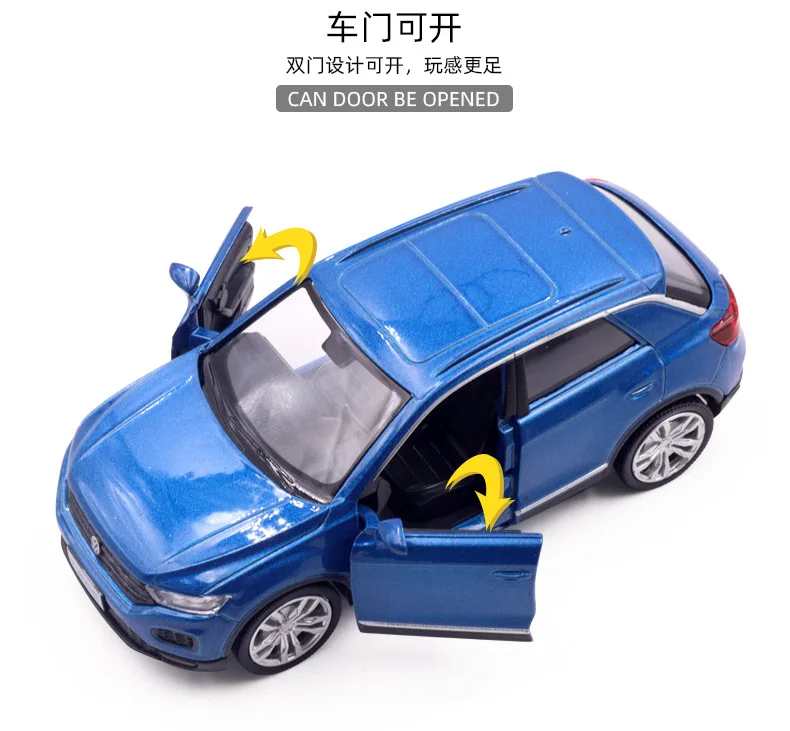 Gold Volkswagen T-Roc Sport SUV Diecast Model 6 Gold Volkswagen T-Roc Sport SUV Diecast Model - Image 6