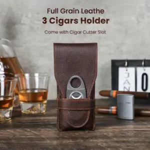 Vintage Genuine Leather Cigar Holder for Men 8 S1b544728dc06443aab4231d638f40f8br