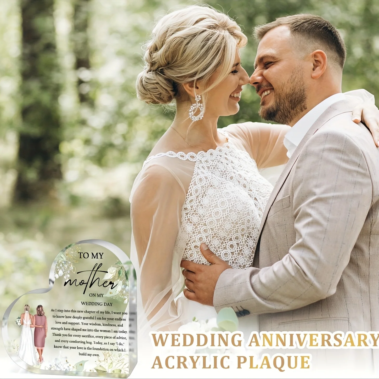 Heart-Shaped Wedding Gift Ornament for Mother of Bride 6 Heart-Shaped Wedding Gift Ornament for Mother of Bride - Image 6