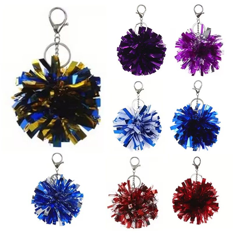 Colorful Cheerleader Keychain with Foil Charm 3 Colorful Cheerleader Keychain with Foil Charm - Image 3