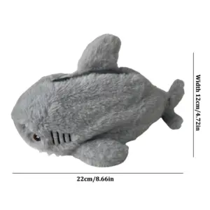 Plush Shark Pencil Case - 27cm, Durable, Fun 13 S1b77bf7fc4e549b68b97f97f81de6a7eA