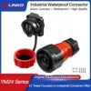 YM24 Waterproof Power Connector, 2/3-pin, 500V, 25A