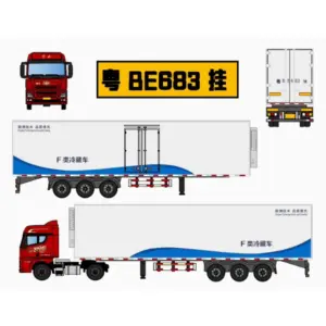 1/160 Scale Refrigerated Semi-Truck Model 11 S1b7940ed0a754739b0b4d7b3e6be2233v