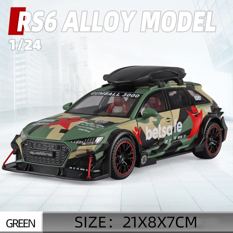 Audi RS6 Avant 1:24 Diecast Model with Sound 8 Audi RS6 Avant 1:24 Diecast Model with Sound - Image 8