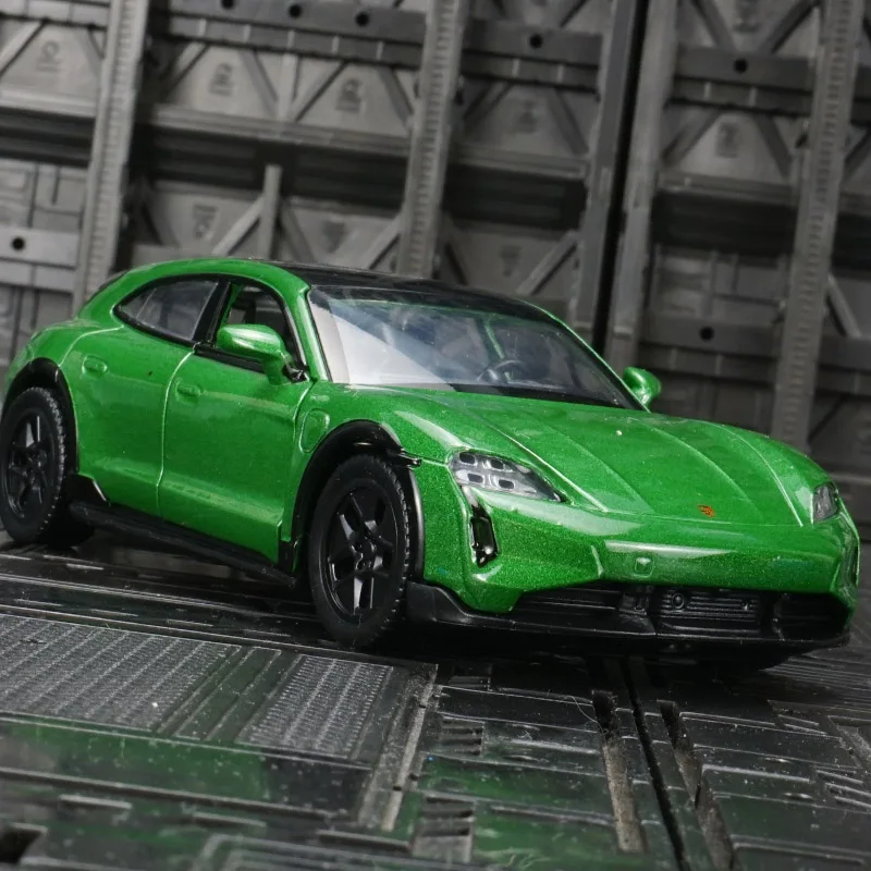 Blue Porsche Taycan Turbo S Cross Turismo Model 4 Blue Porsche Taycan Turbo S Cross Turismo Model - Image 4