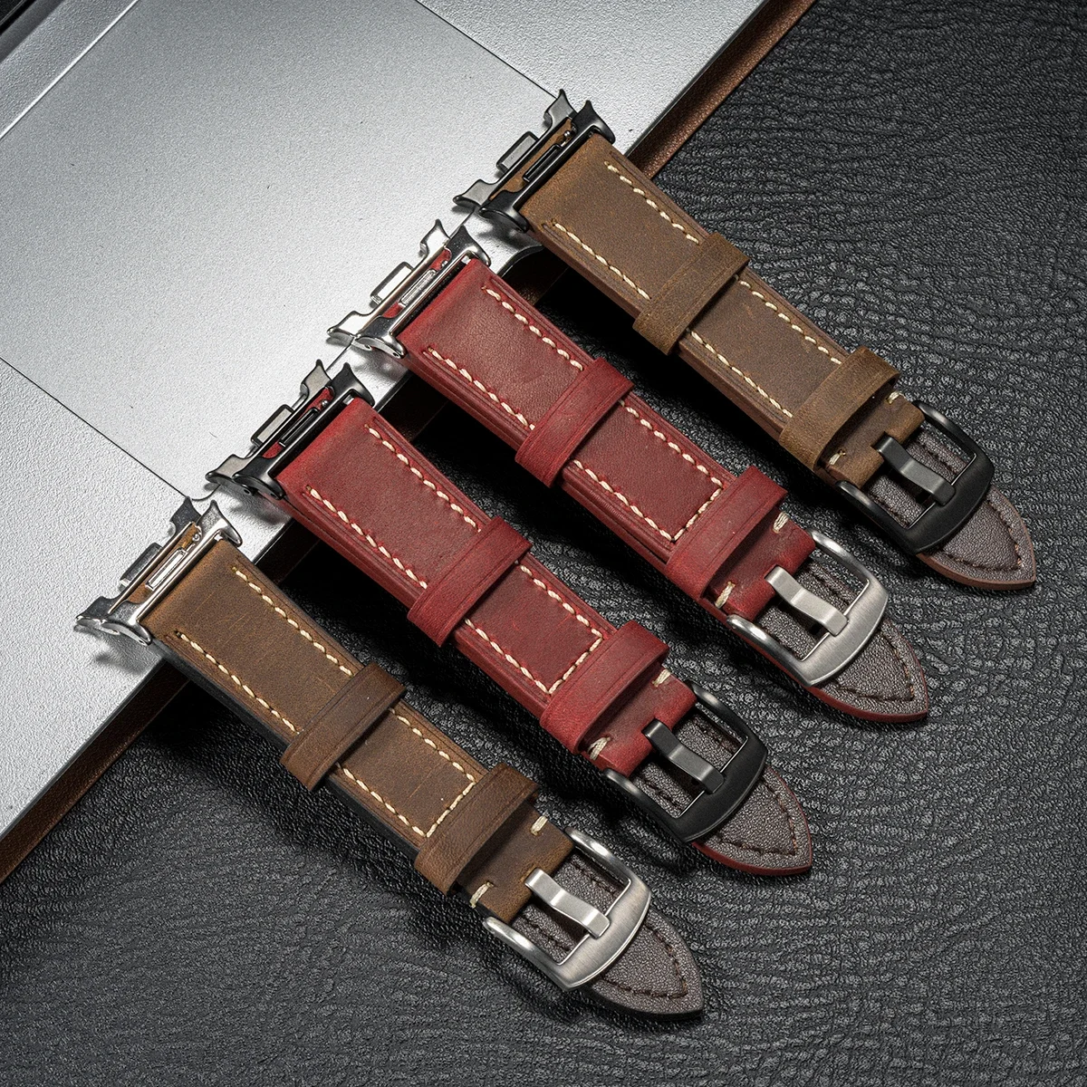 Premium Leather Strap for Samsung Galaxy Watch Ultra 7 6 Premium Leather Strap for Samsung Galaxy Watch Ultra 7 - Image 6