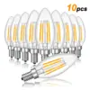 Vintage LED Candle Bulbs Set of 10