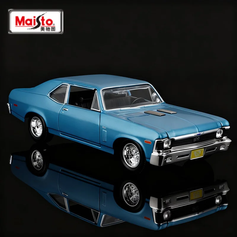 1970 Chevrolet Nova SS Diecast Model in Green 2 1970 Chevrolet Nova SS Diecast Model in Green - Image 2